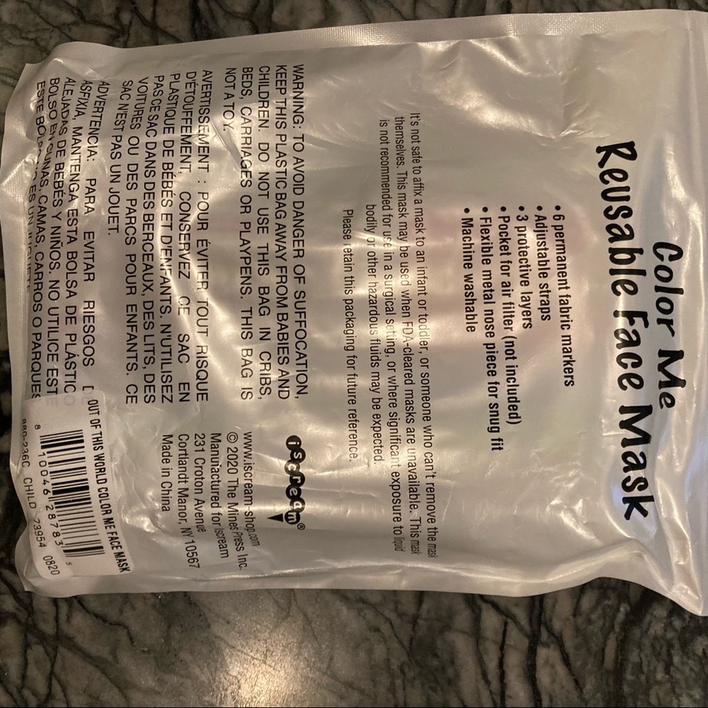 ISCREAM “Color Me” Face Mask - Picture 4 of 4